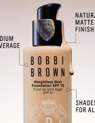 Bobbi Brown Weightless Skin Foundation SPF 15 Mini tartós matt alapozó hidratáló hatással árnyalat Warm Honey 13 ml