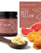 Body Restore Whipped Beef Tallow Balm Orange Grapefruit tápláló testkrém parfümmentes 71 g