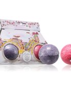 Bohemia Gifts Bath Bombs Bicycle pezsgő fürdőgolyó illatok Lavender + Rosehip & Rose 2x110 g
