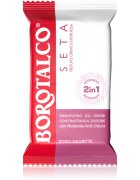 Borotalco Soft Talc & Pink Flower Deo Wipes frissítő nedves törlőkendők lábakra testre és hónaljra 12 db