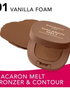 Bourjois Macaron Melt Bronzer & Contour bronzosító és kontúrozó púder 2 az 1-ben árnyalat 01 Vanilla Foam 5 g