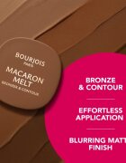 Bourjois Macaron Melt Bronzer & Contour bronzosító és kontúrozó púder 2 az 1-ben árnyalat 01 Vanilla Foam 5 g