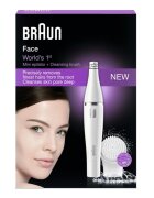 Braun Face 810 epilátor tisztító kefével az arcra 1 db