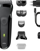 Braun Series 3 300 elektromos borotválkozó készülék Black 1 db