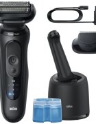 Braun Series 5 52-N7200cc elektromos borotválkozó készülék tisztító- és töltőállomással SmartCare Black 1 db