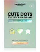 breakout + aid Cute Dots For Spots and Blemishes helyi ápolás pattanásos bőrre szalicilsavval 48 db