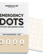 breakout + aid Emergency Dots For Spots and Blemishes helyi ápolás pattanásos bőrre niacinamiddal és cinkkel 72 db