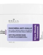 Brelil Professional Anti-yellowing Mask hajpakolás sárga tónusok ellen szőke és ősz hajra 220 ml