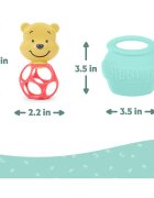 Bright Starts Hunny & Shake Winnie the Pooh rágóka csörgővel 2 db