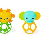 Bright Starts Soother Pals™ Easy-Grasp játék rágókával 3 m+ 2 db