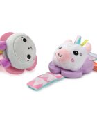 Bright Starts Wrist Pals Toy csörgő rágókával Unicorn & Llama 0 m+ 2 db