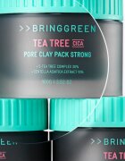 BRINGGREEN Tea Tree Cica Pore Clay Pack Strong krémes maszk az aknéra hajlamos zsíros bőrre 100 g