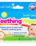 Brush Baby Applemint kendők a fogakra gyermekeknek 20 db