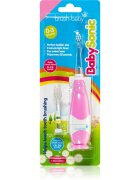 Brush Baby BabySonic elektromos fogkefe gyermekeknek 0 – 36 hónapos Pink 1 db