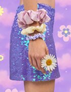BrushArt Daisy Dreams Satin Scrunchies Set hajgumik 3 db