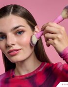 BrushArt Double Duty Blush & Powder brush arcpirosító- és púderecset kétoldalas 1 db