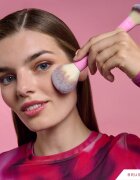 BrushArt Double Duty Blush & Powder brush arcpirosító- és púderecset kétoldalas 1 db