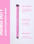 BrushArt Double Duty Eyeliner & Eyeshadow brush ecset szemhéjfestékekhez és szemhéjtusokhoz kétoldalas 1 db