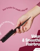 BrushArt Hair Boar bristle volume hairbrush hajkefe a hajtérfogat növelésére 1 db