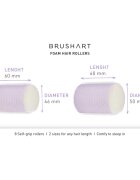 BrushArt Hair Foam hair rollers Öntapadós hajcsavarók 8 db