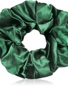 BrushArt Hair Large satin scrunchie set hajgumik Brown & Green