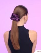 BrushArt Hair Large satin scrunchie set hajgumik Pink & Violet