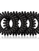BrushArt Hair Rings hajgumik Black 4 db