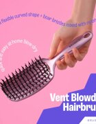 BrushArt Hair Vent blowdry hairbrush with boar bristles hajkefe nejlon- és vaddisznósörtékkel Medium 1 db