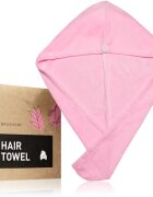 BrushArt Home Salon Hair towel törölköző hajra Pink 1 db