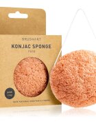 BrushArt Home Salon Konjac sponge gyengéd hámlasztó szivacs az arcra Pink Clay 5 g