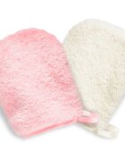 BrushArt Home Salon Make-up remover gloves arctisztító kesztyű PINK CREAM 2 db