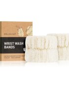 BrushArt Home Salon Wrist wash bands a víz arcmosás közbeni lefolyását megelőző karkötő Cream 2 db