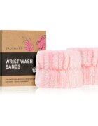 BrushArt Home Salon Wrist wash bands a víz arcmosás közbeni lefolyását megelőző karkötő Pink 2 db