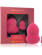 BrushArt Make-up Sponge Set Mini me - Pink sminkszivacs MINI ME - PINK