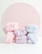 Brushworks Pastel Microfibre Wrist Wash Bands a víz arcmosás közbeni lefolyását megelőző karkötő 6 db
