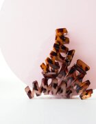Brushworks Tortoiseshell Claw Clips hajcsattok 3 db