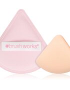 Brushworks Triangular Powder Puff Duo szivacsos applikátor make-upra