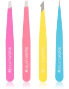 Brushworks Tweezer Set Neon csipeszszett