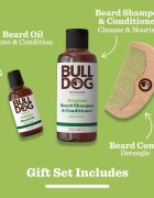Bulldog Original Beard Care Kit ajándékszett uraknak Peach Wood 104 cm
