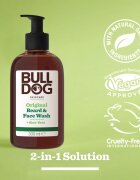 Bulldog Original Beard & Face Wash tisztító gél uraknak 2 az 1-ben 300 ml