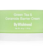 By Wishtrend Green Tea & Ceramide Barrier Cream mélyen hidratáló krém a bőrgát erősítésére 50 g