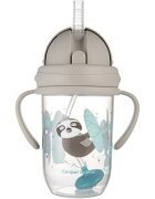 Canpol babies Exotic Animals Cup With Straw bögre szívószállal Gray 1 db