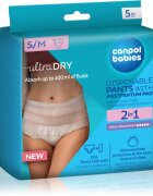 Canpol babies Pants With Postpartum Pad szülés utáni alsóneműk eldobható 2 az 1-ben S/M 5 db