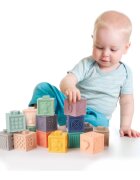 Canpol babies Small Toys puha szenzoros játékkockák 6m+ 12 db