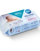 Canpol babies Wet Wipes 99% Water finom nedves törlőkendők gyermekeknek 60 db