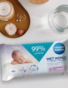 Canpol babies Wet Wipes 99% Water finom nedves törlőkendők gyermekeknek 60 db