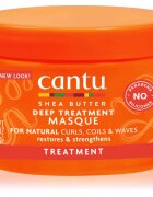 CANTU Shea Butter Deep Treatment Mask mélyen regeneráló maszk a hullámos és göndör hajra 340 g