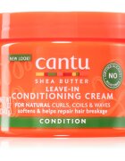 CANTU Shea Butter Leave-In Conditioning Cream öblítés nélküli kondicionáló a hullámos és göndör hajra 340 g