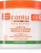 CANTU Shea Butter Leave-In Conditioning Cream öblítés nélküli kondicionáló a károsult hajra 453 g