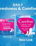 Carefree Cotton Flexiform tisztasági betétek parfümmentes 56 db